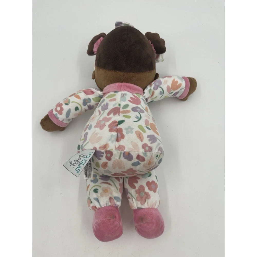 Douglas Baby Lola Blossom Doll 2024 Brown Soft Plush Embroidered Features EUC